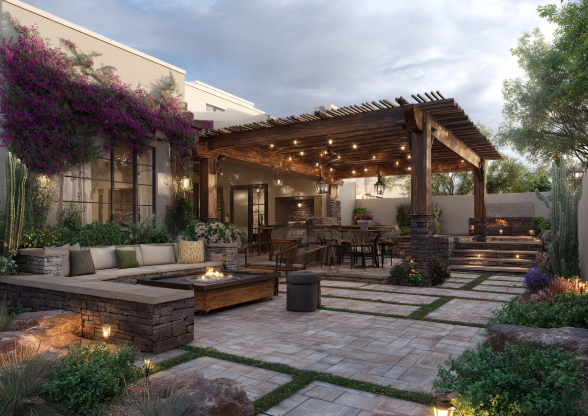 Backyard Pergola & Patio – Surprise, AZ