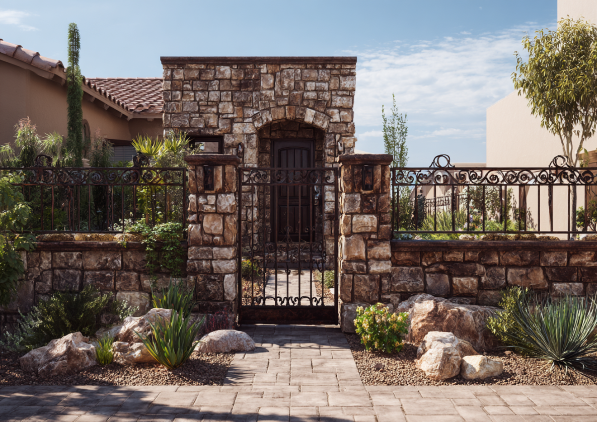 Front Yard Masonry Wall – Glendale, AZ